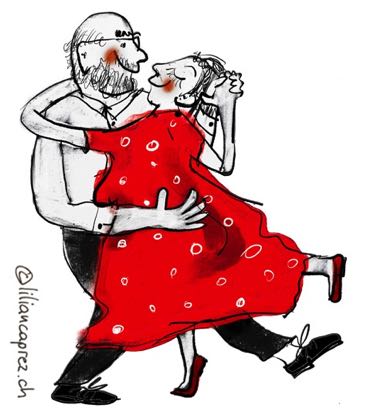 Josefinas-Tanzcafé-Tanzpaar-auf-Weiss mit caprez